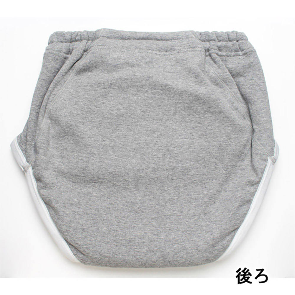 【33018】男性用尿漏れパンツ【前閉じ】【300cc】【S/M/L/LL/3L】グレーのみ/綿100%/日本製/失禁男性用