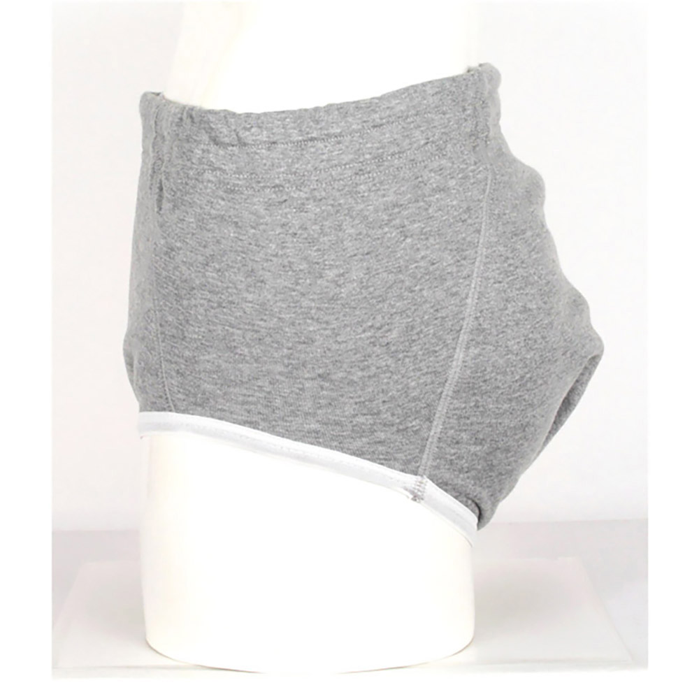 【33018】男性用尿漏れパンツ【前閉じ】【300cc】【S/M/L/LL/3L】グレーのみ/綿100%/日本製/失禁男性用