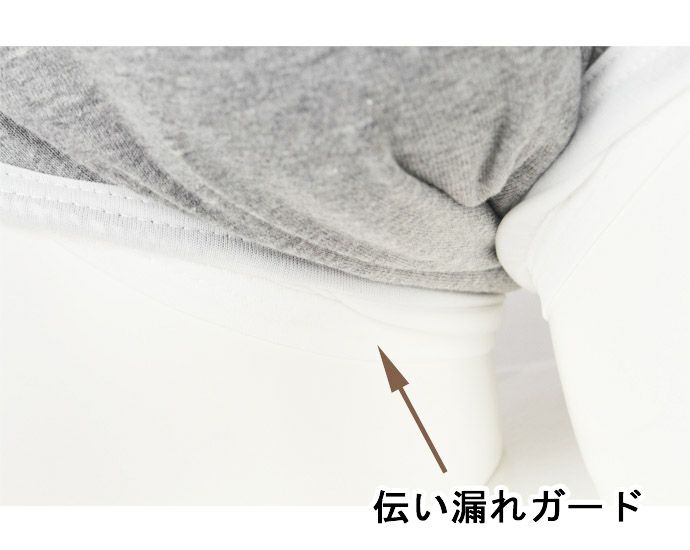 【33018】男性用尿漏れパンツ【前閉じ】【300cc】【S/M/L/LL/3L】グレーのみ/綿100%/日本製/失禁男性用