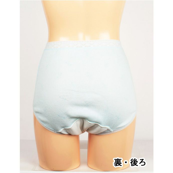 【2枚組】ムレにくい快適失禁ショーツ【花柄】【パッド部30cc】【M/L/LL/3L】綿100%/尿漏れショーツ失禁女性用