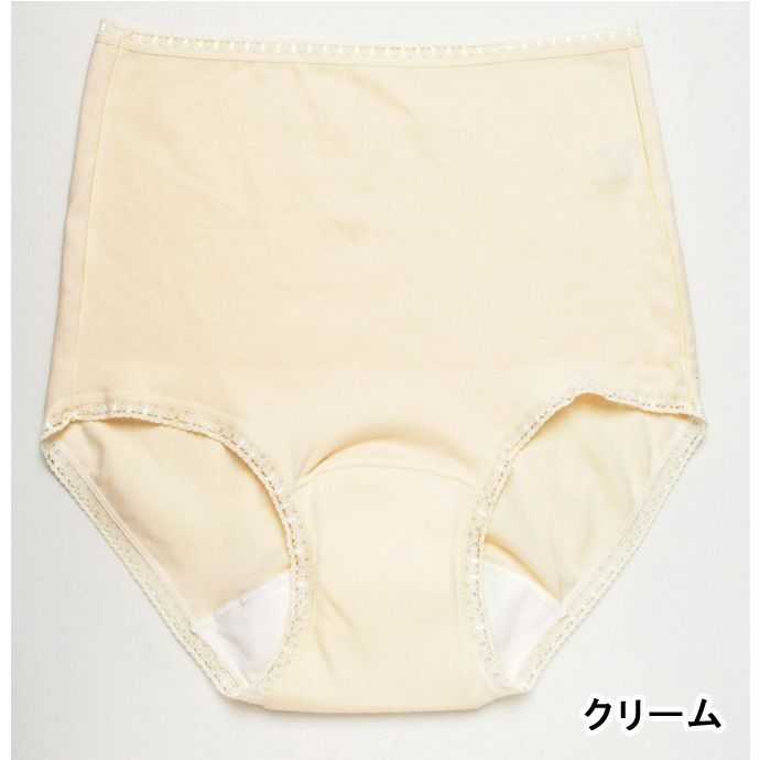 【2枚組】ムレにくい快適失禁ショーツ【無地】【パッド部30cc】【M/L/LL/3L】綿100%/尿漏れショーツ失禁女性用