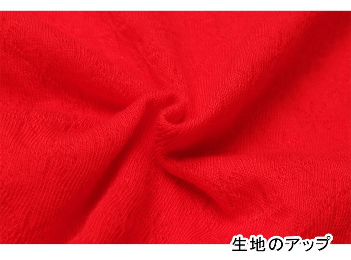 【Nojima(ノジマ)】【ガーゼ赤】女性肌着【ノースリーブ】【M/L】赤のみ/綿100%/日本製
